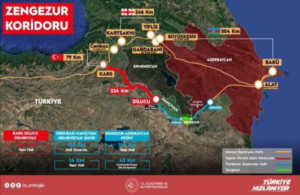 Kars-Iğdır-Aralık-Dilucu Demiryolu Hattı’nın Temeli Atıldı