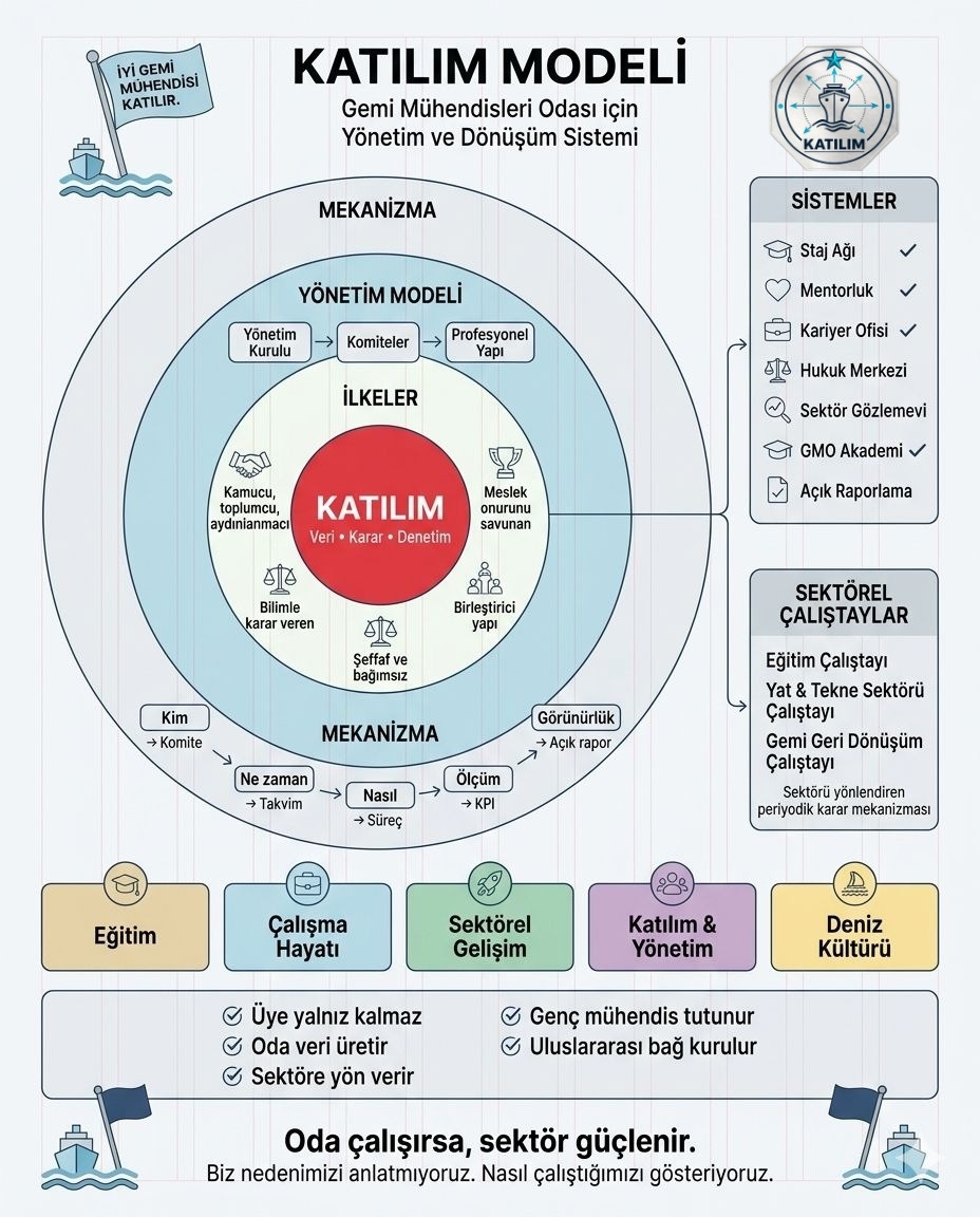 Katılım Grubu, Gemi Mühendisleri Odası’nı Çalışan Bir Sisteme Dönüştürme Vizyonunu Açıkladı