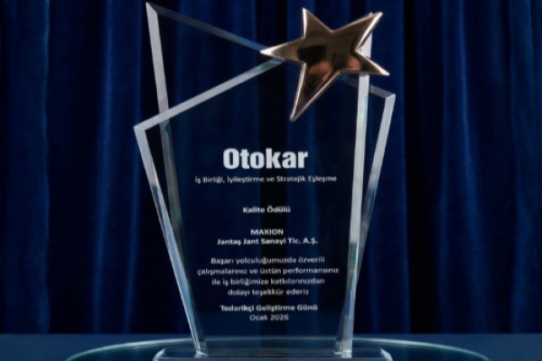 Maxion Jantaş’a Otokar’dan “Kalite Ödülü”