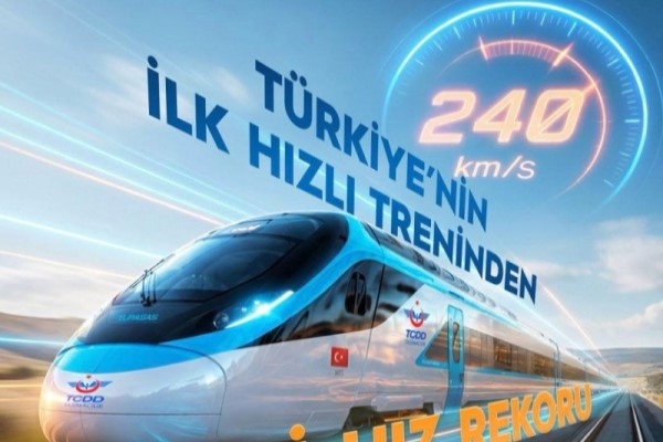 Milli Hızlı Trenimiz 240 Km/saat Hıza Ulaştı