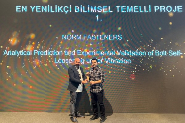 Norm Fasteners’a Bilim ve Mühendisliği Birleştiren Büyük Ödül